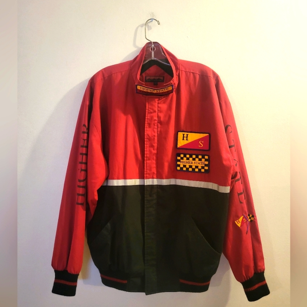 Higher State Adventure Red & Black Full Zip Jacket | Size Medium